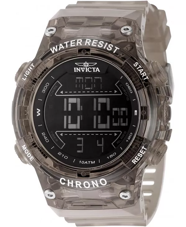

Мужские часы Invicta Racing 49043 с цифровым gmt/будильником и черным циферблатом Invicta, brown