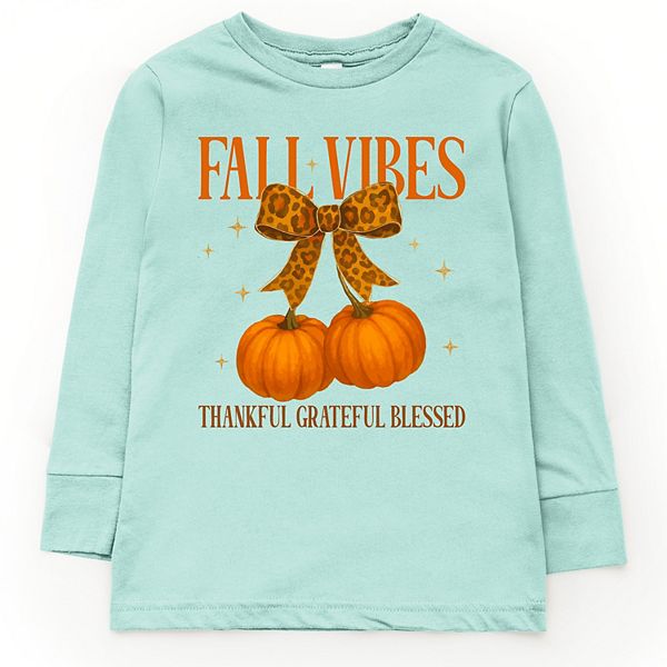

Футболка с длинным рукавом Coquette thankful grateful blessed The Juniper Shop, Seafoam