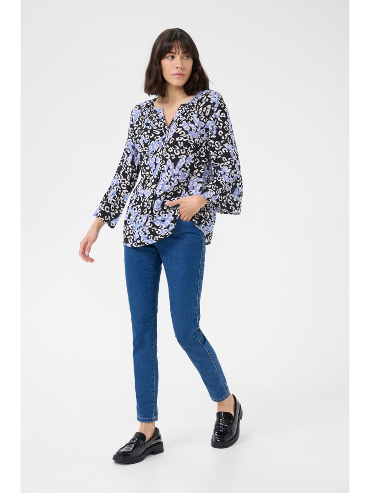 

Блузка Kaffe, цвет blue leopard