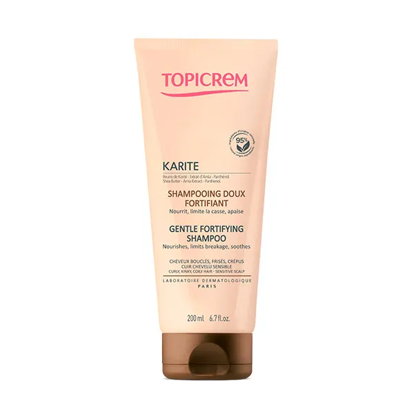 

Нежный укрепляющий шампунь Karite Topicrem, 200 ml