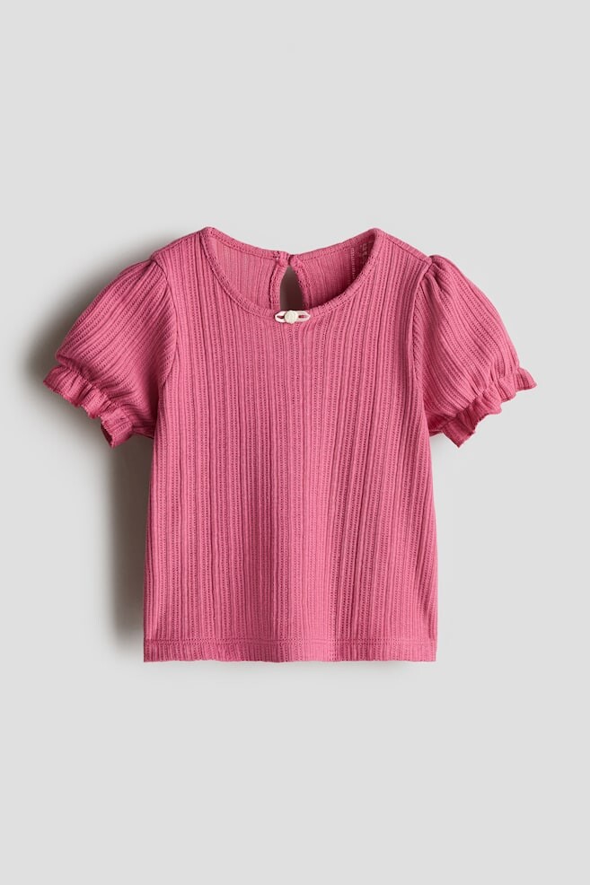 

Футболка из джерси со структурой H&M, розовый