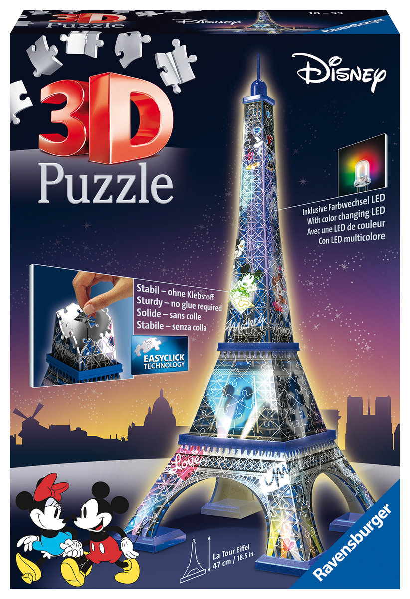 

Ravensburger, 3D Пазл, Эйфелева Башня Дисней, 216 шт.