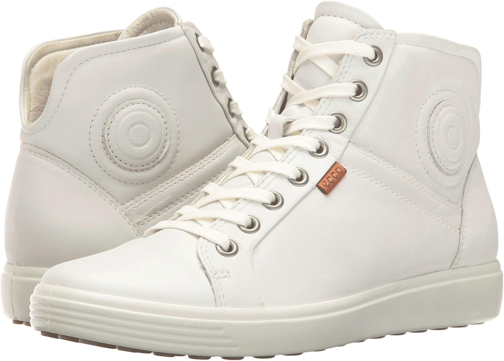 

Кроссовки ECCO Soft 7 High Top, цвет White/White