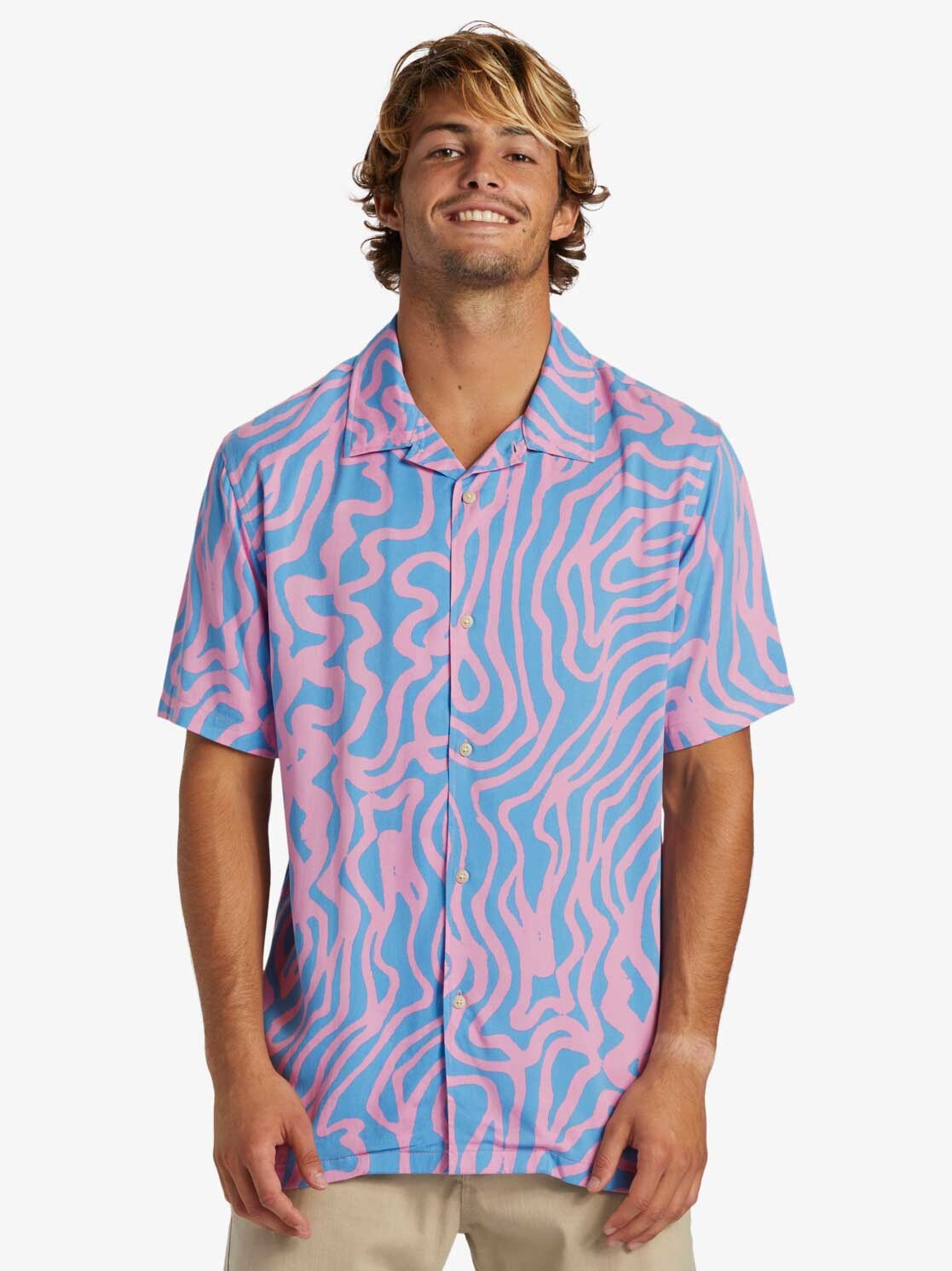 

Рубашка Quiksilver POOL PARTY CASUAL SS, разноцветный
