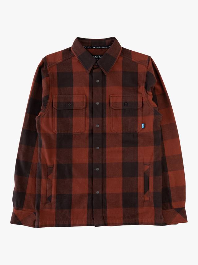 

Нортлейк хлопковая рубашка с длинным рукавом и воротником в клетку KAVU