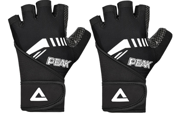

Фитнес-перчатки унисекс черные, 2 шт PEAK
