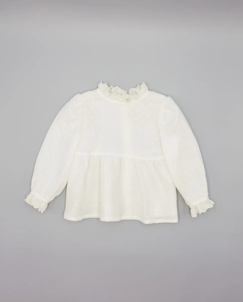 

Хлопковая детская рубашка Fina Ejerique, белый