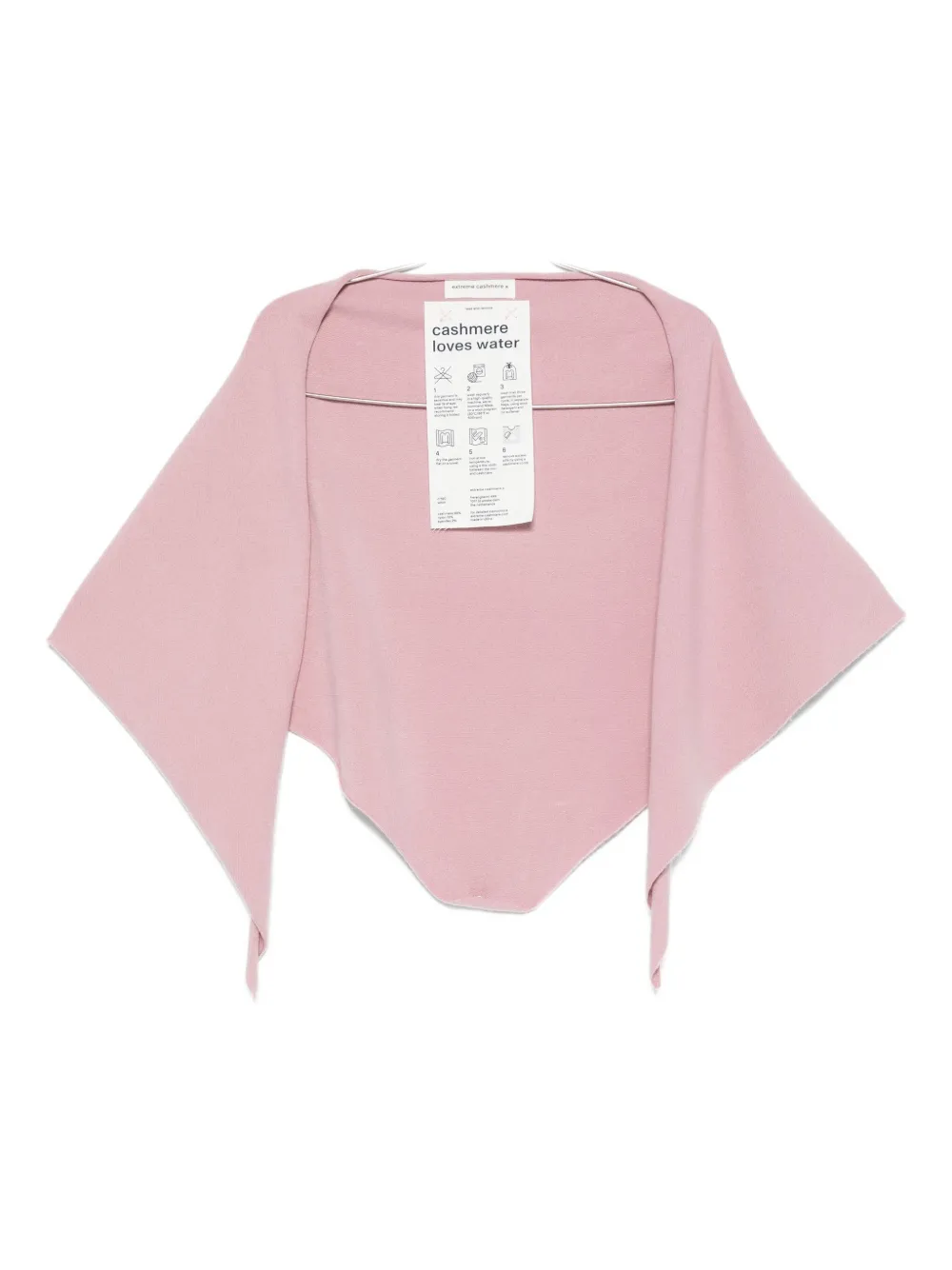 

Шарф в форме ведьмы-треугольника extreme cashmere, розовый