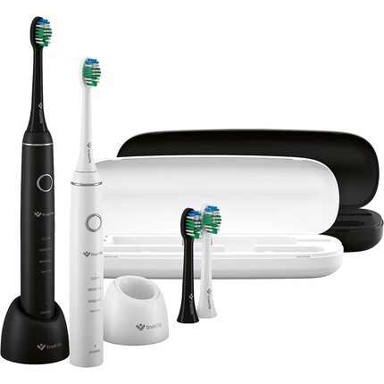 

TrueLife SonicBrush Compact Duo Набор с 2 звуковыми щетками — 4 режима очистки, 70 000 движений в минуту