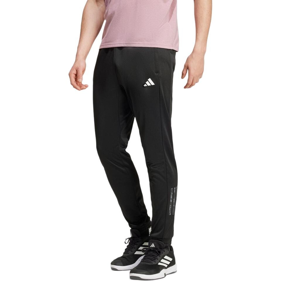 

Трикотажные спортивные штаны мужские черные Adidas, черный