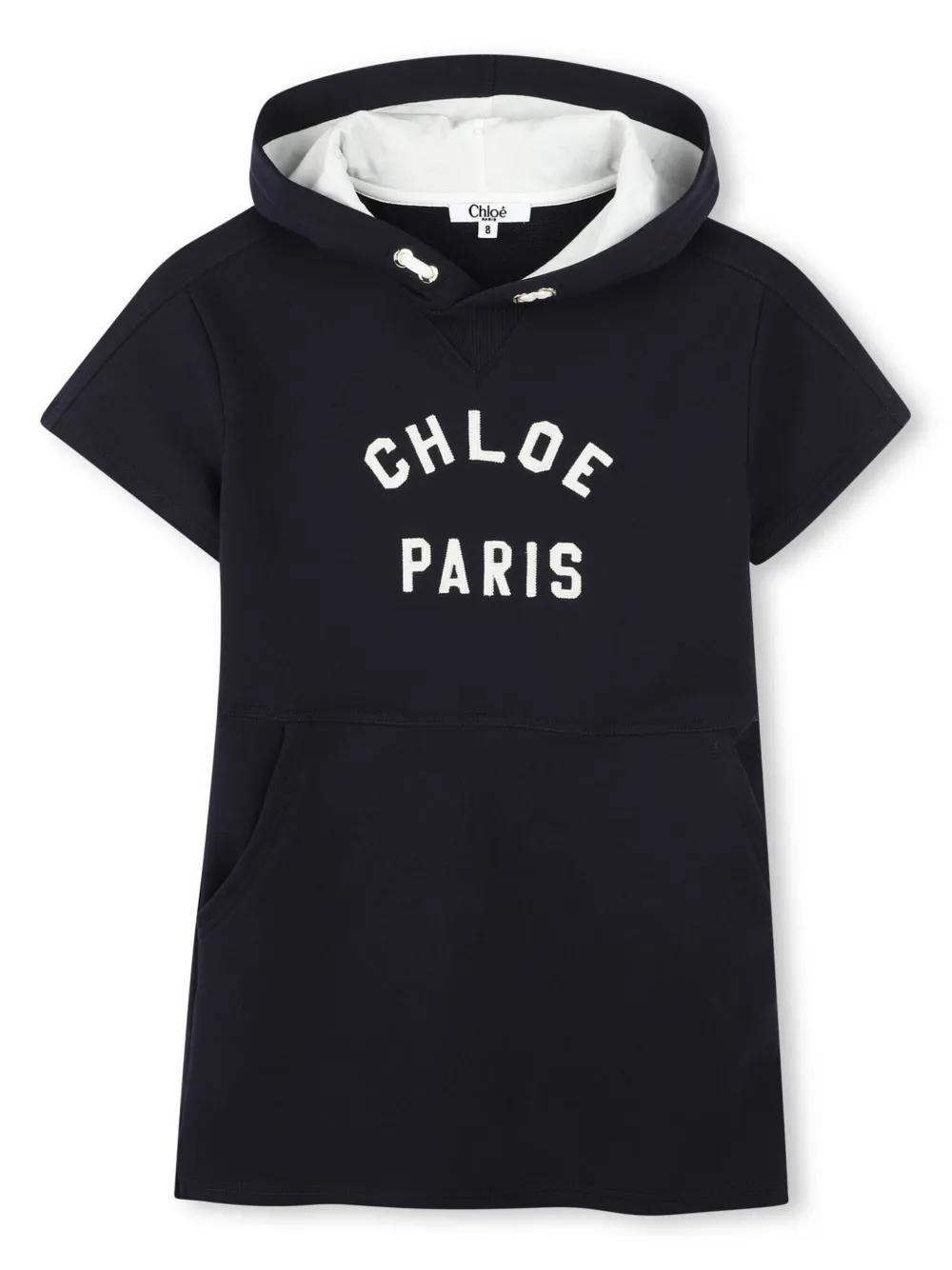 

Платье с капюшоном Chloé Kids, синий