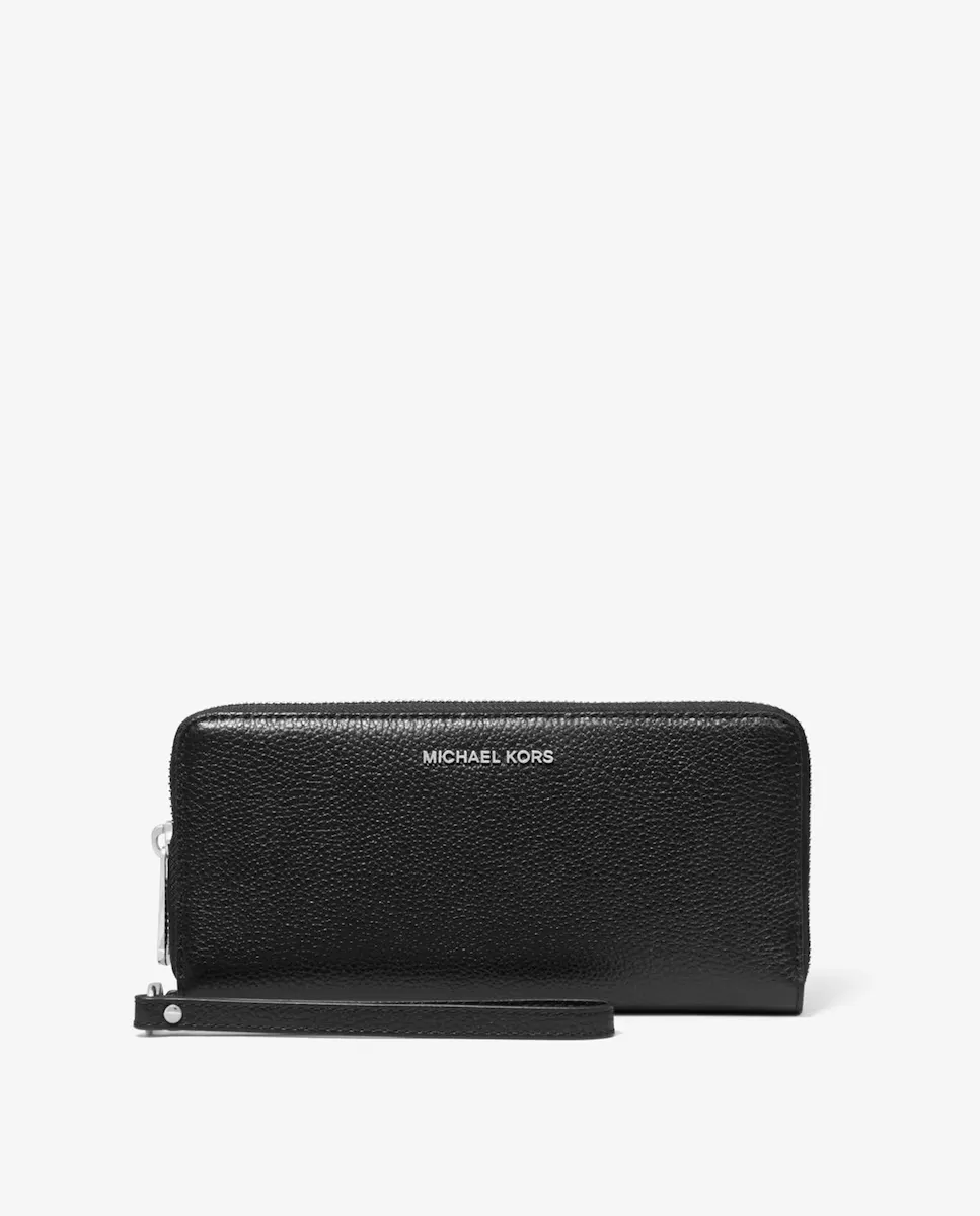 

Женский кожаный кошелек с ремешком на руку Michael Michael Kors, черный