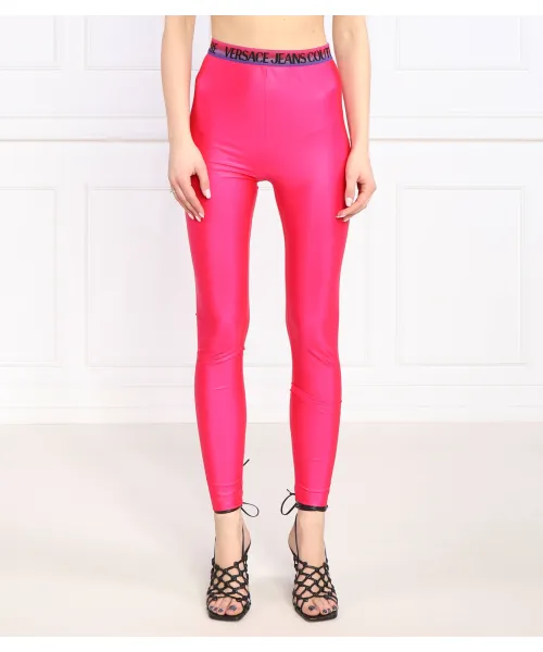 

Леггинсы Slim fit Versace Jeans Couture, розовый
