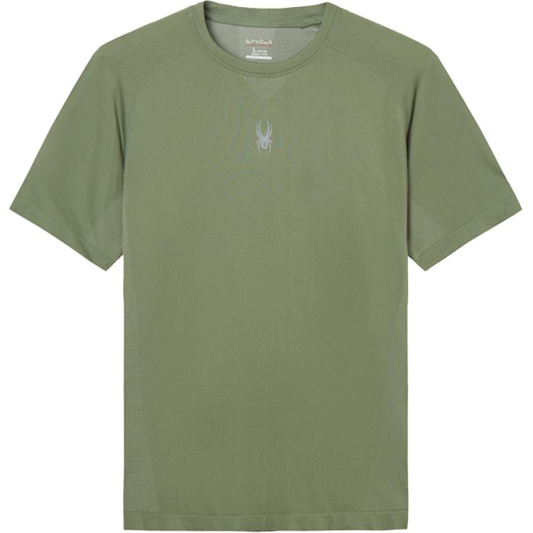 

Футболка для тренировок мужская Limestone Gray Green SPYDER