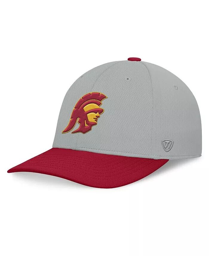 

Мужская серая/кардинал USC Trojans Mick Flex Hat Top Of The World, мультиколор