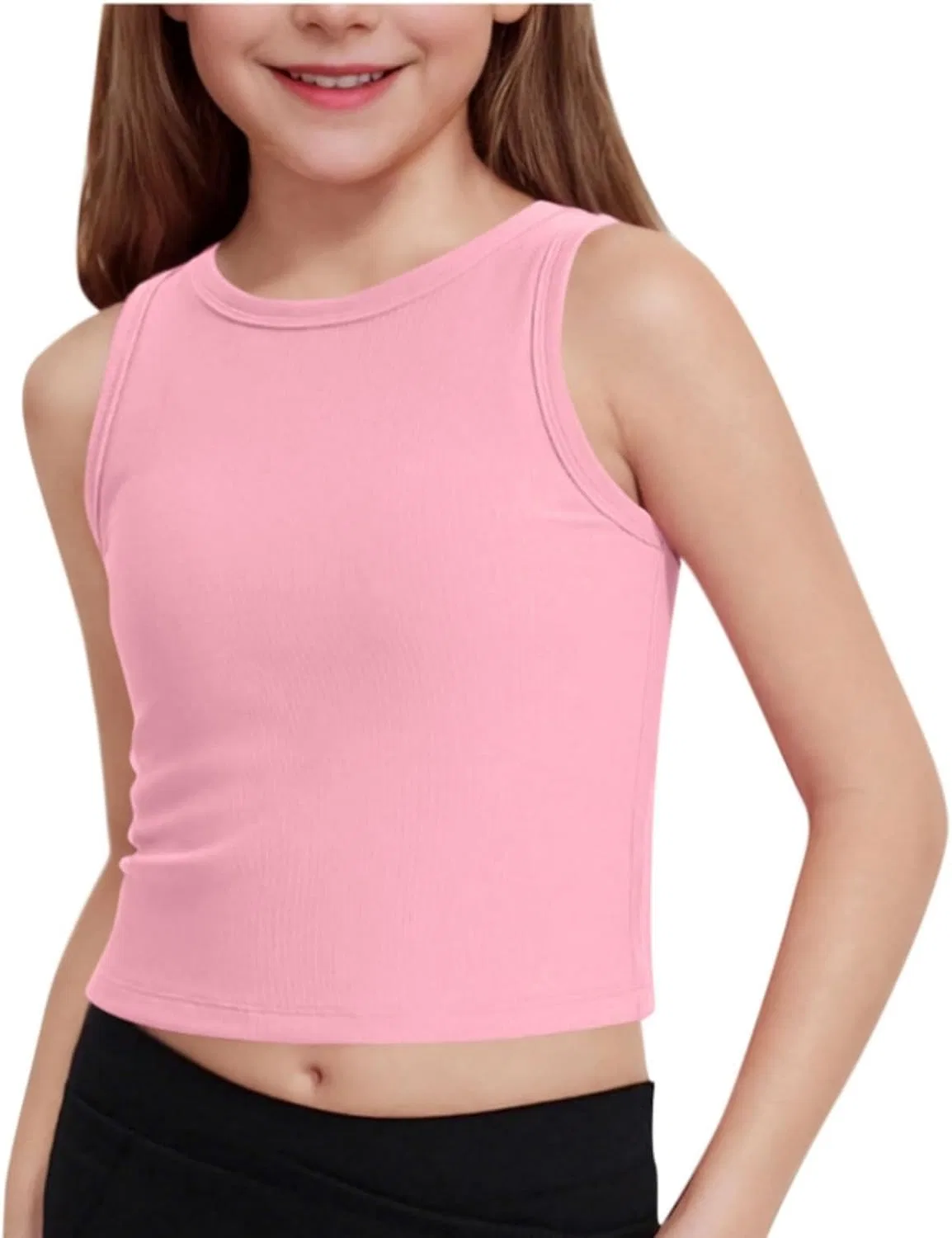 Детский топ для танцев и йоги, Generic, Light Pink