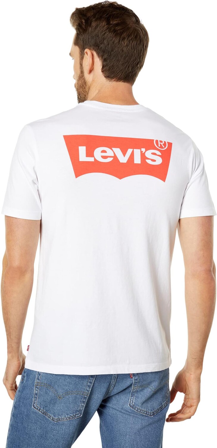 

Футболка Levi's Mens Graphic Crew Neck Tee, цвет Core White