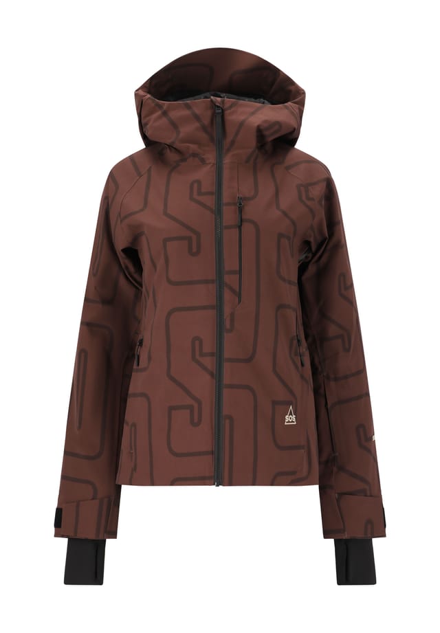 

Горнолыжная куртка Cervinia в высокофункциональном и модном дизайне Sos, цвет 5094 deep mahogany