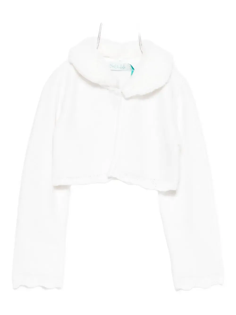 

Кардиган с волнистыми краями Abel & Lula, белый