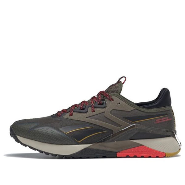 

Кроссовки nano x2 tr adventure 'army green neon cherry' Reebok, зеленый