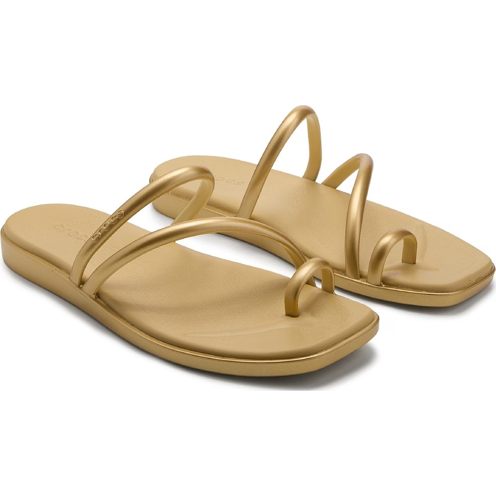 Сандалии с петлей для пальца Crocs, gold