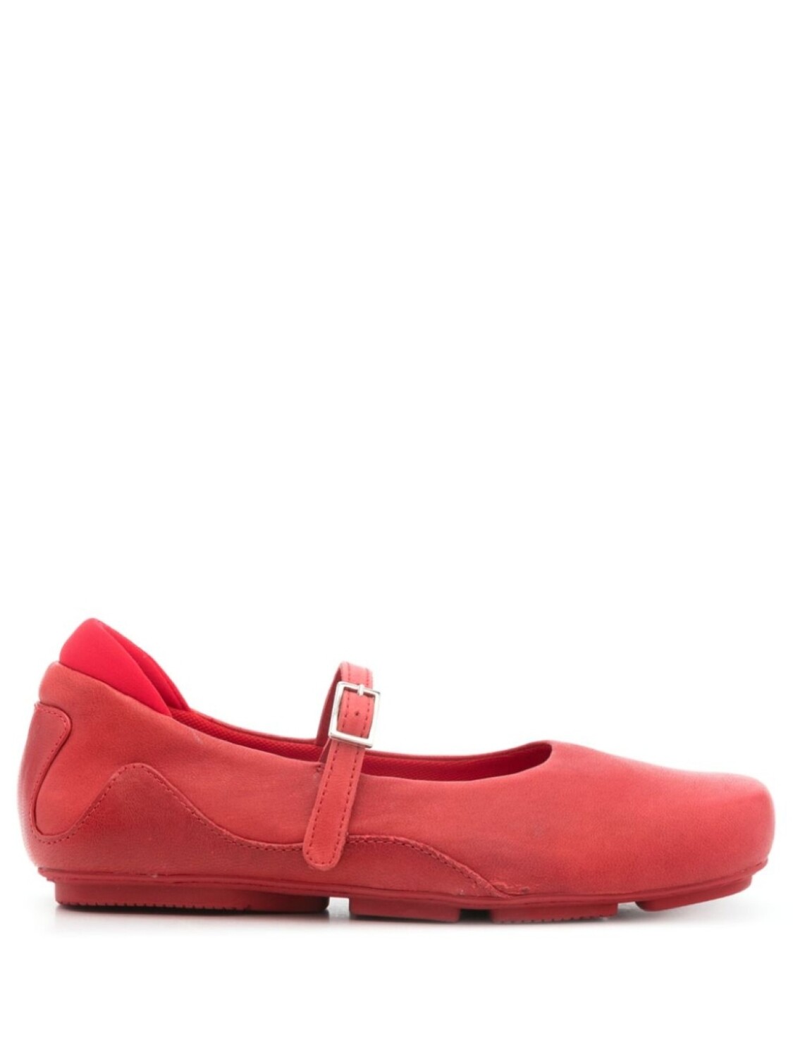 Кожаные балетки Eckhaus Latta, красный