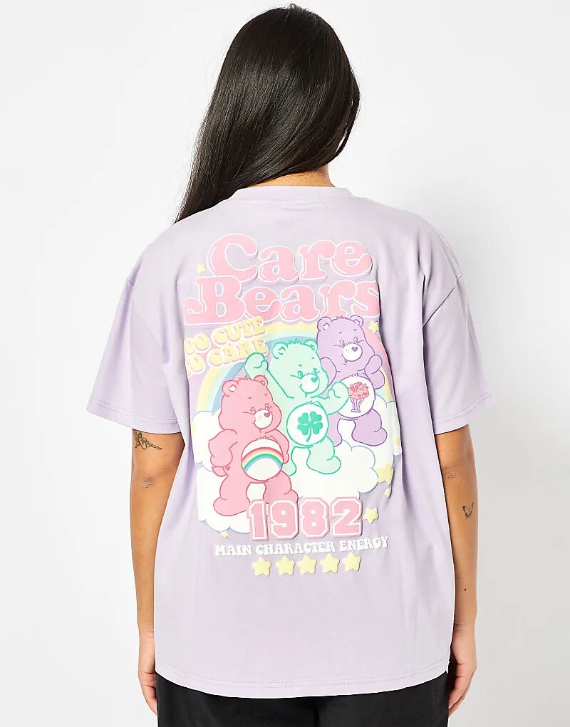 

Футболка London Care Bears Varsity в сиреневом цвете Skinnydip