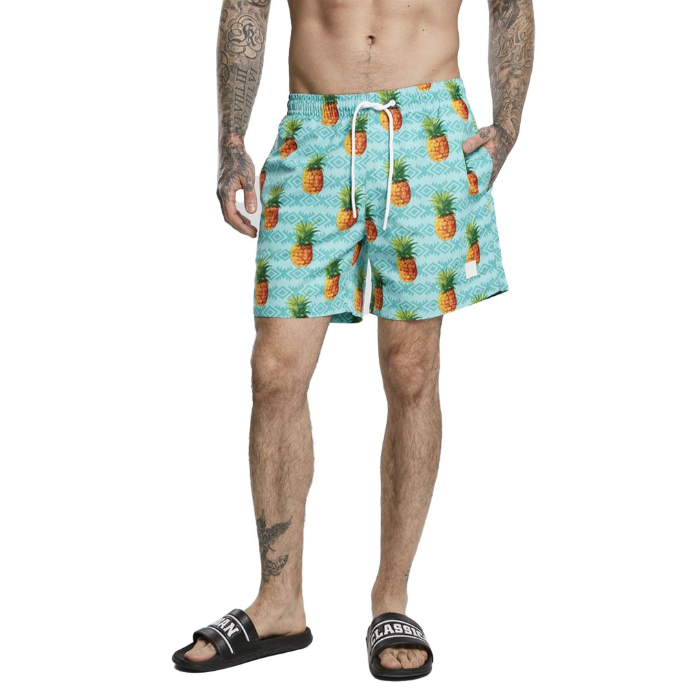 

Шорты Urban Classics Swim Shorts Pattern (Big ), синий