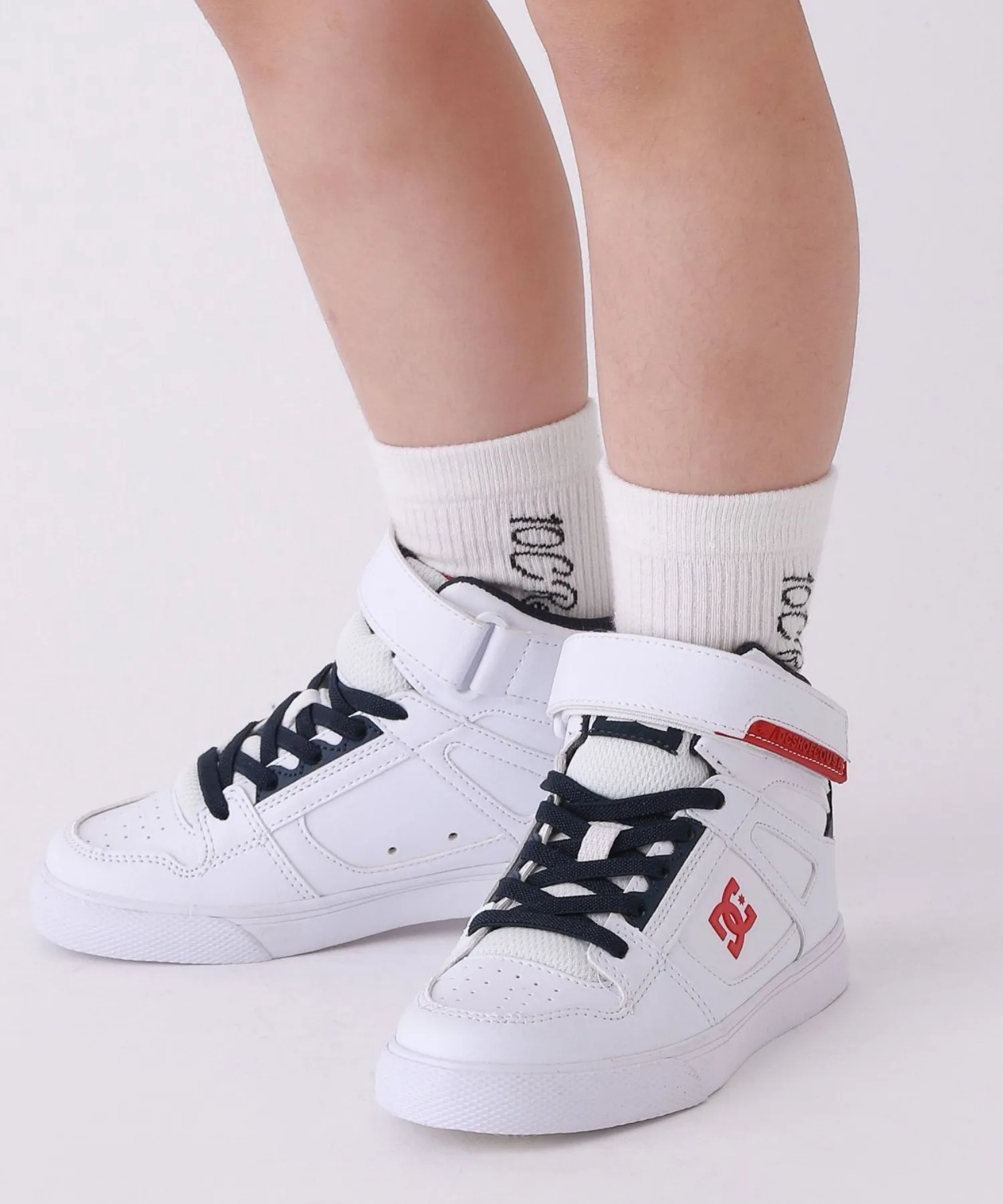 Детские высокие кеды из искусственной кожи 10C REPIPI PURE HIGM-TOP белые