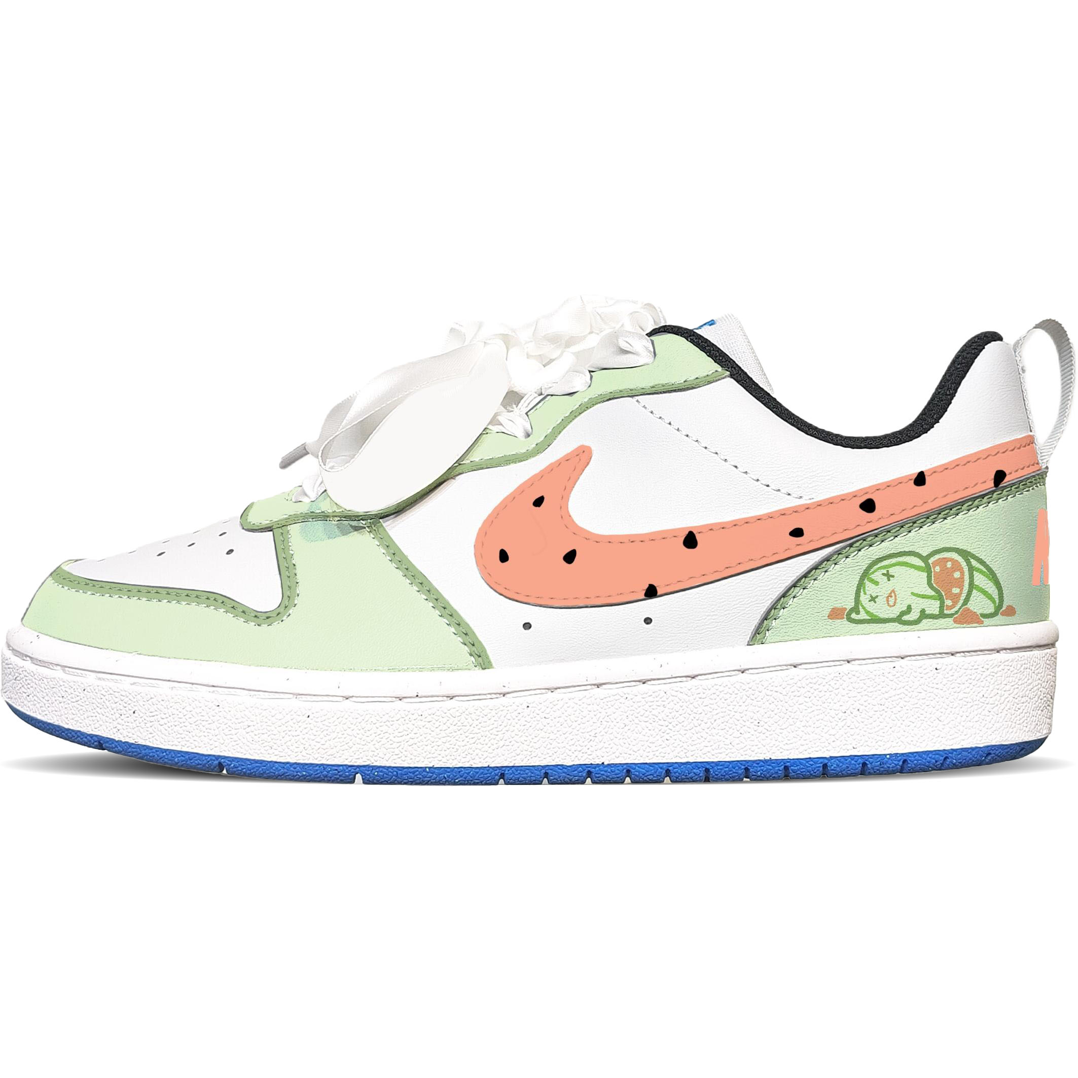 

Nike Court Borough устойчивые к истиранию низкие детские скейтбординговые кроссовки light red green kids