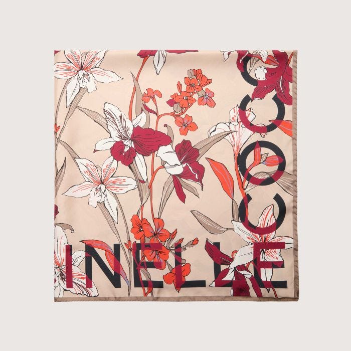

Платок Coccinelle Jardin De Flores, цвет Multi Rosette