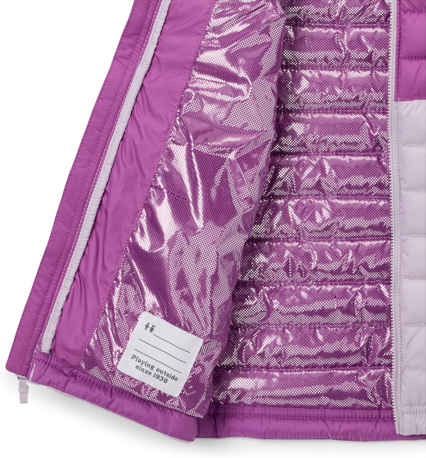 Жилет Columbia Unisex Kids Powder Lite, Lavender Pearl/Razzle — фото 3
