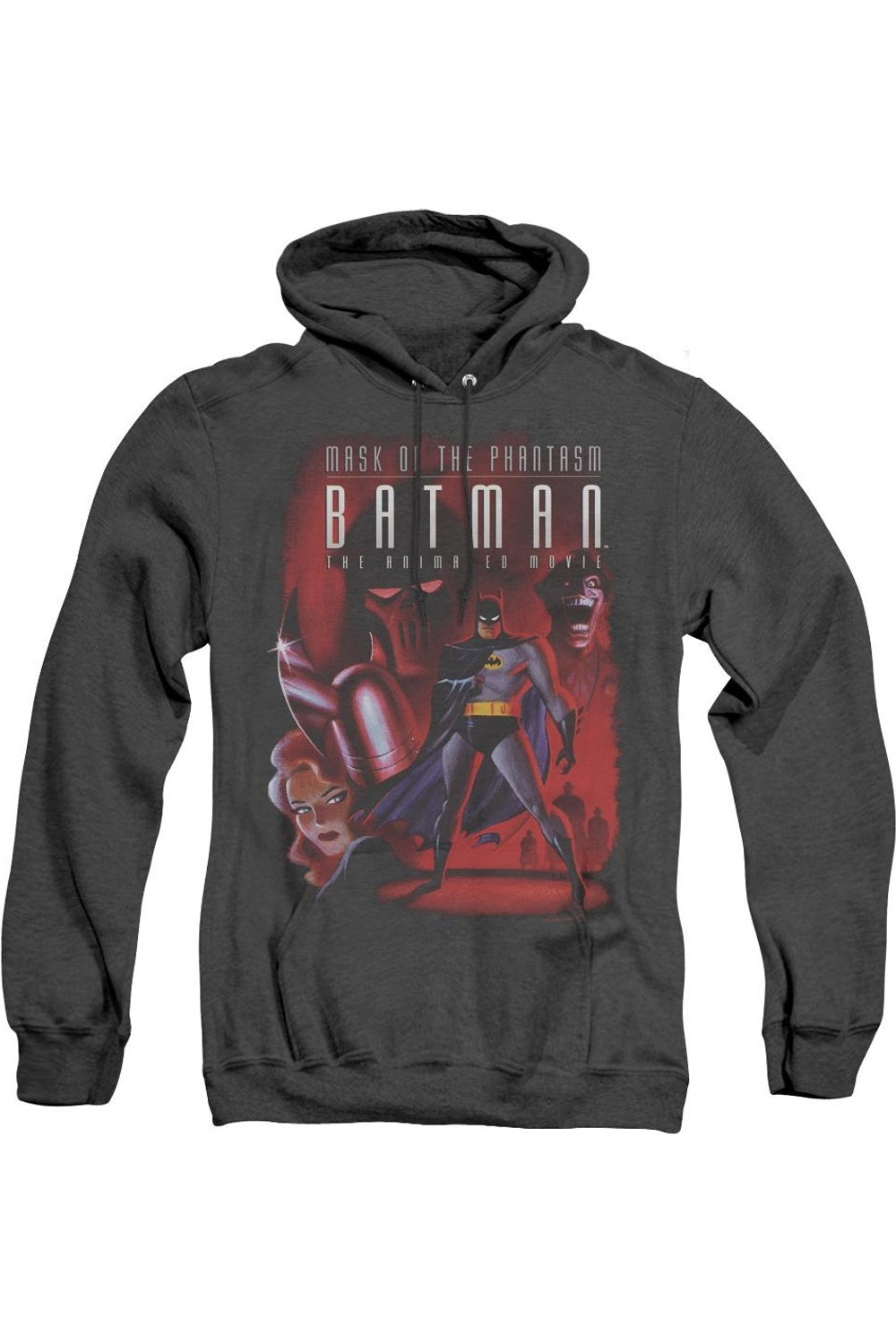 

Batman Phantasm Cover Adult Heather Hoodie / Толстовка с капюшоном Gildan, черный