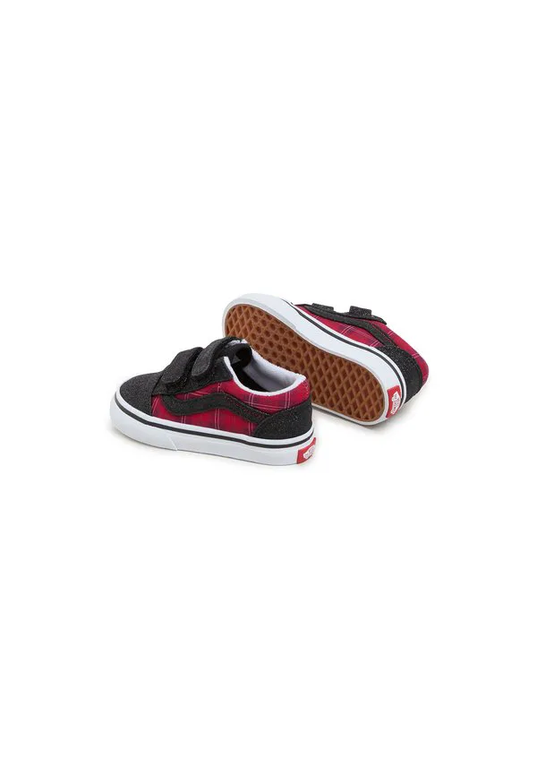 Детские туфли в стиле олдскул унисекс Vans, Dark Red — фото 3