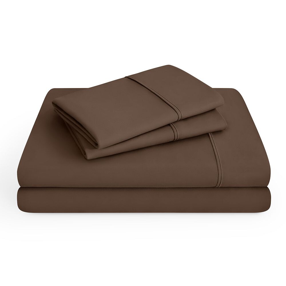 

Комплект ультрамягких простыней с двойной щеткой Bare Home, цвет Cocoa