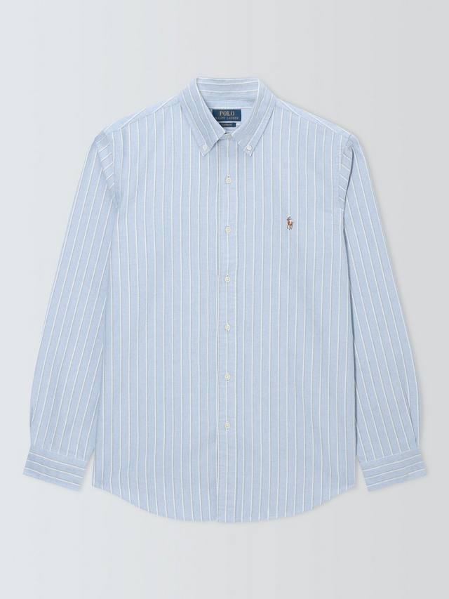 

Оксфордская рубашка Polo Cotton Regular Fit в полоску Ralph Lauren, Blue/Multi