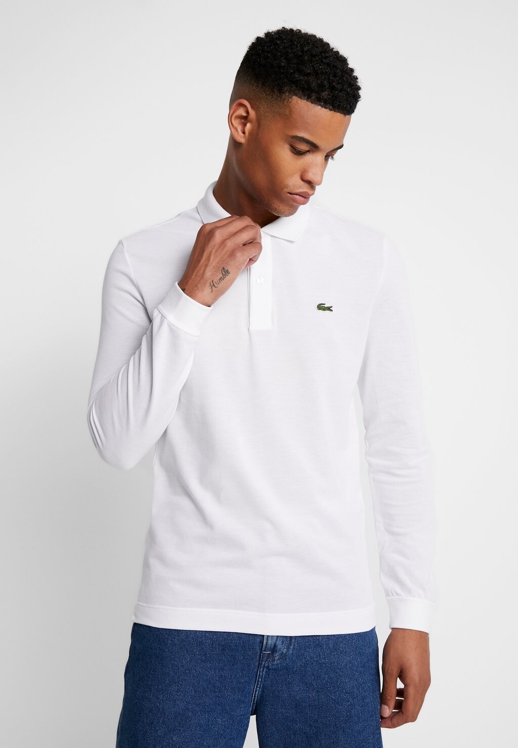 

Рубашка-поло Lacoste, белая, Белый, Рубашка-поло Lacoste, белая