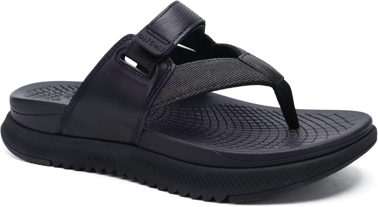 

Мужские ортопедические вьетнамки ONCAI, мужские прогулочные сандалии с поддержкой свода стопы, спортивные восстановительные сандалии для мужчин, размер 7-14, черный