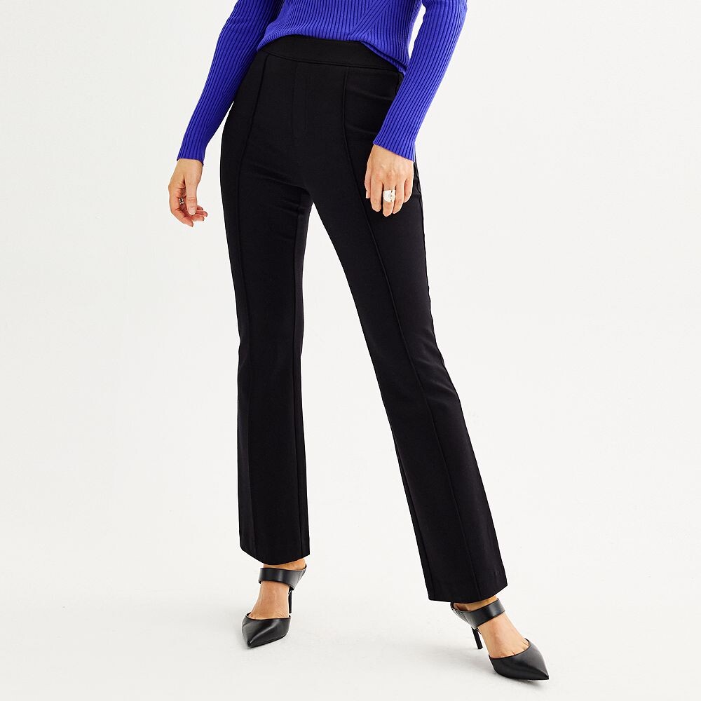 

Женские брюки Nine West с защипами Bootcut Ponte, цвет Mineral Black