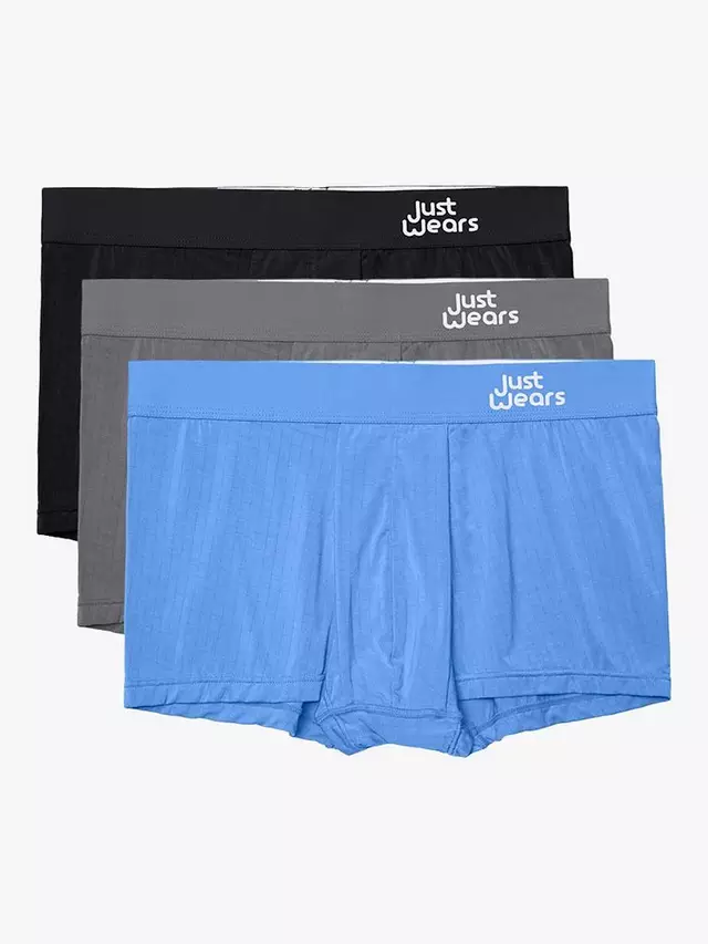 

Трусы JustWears Active 3 шт, цвет blue/grey/black