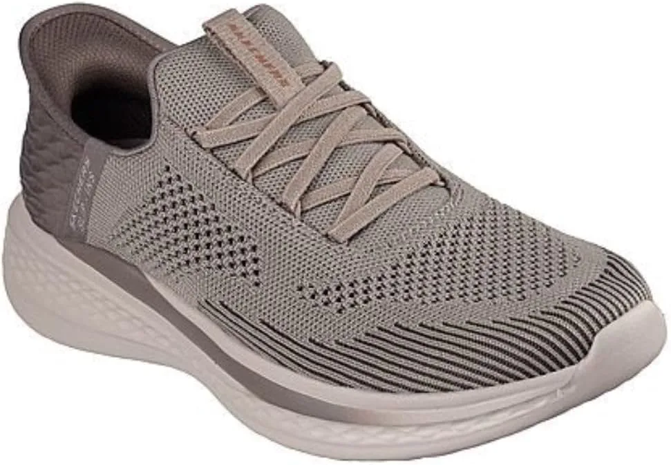 Мужские лоферы Skechers Slade Quinto Hands Free Slip-in, бежевый — фото 3
