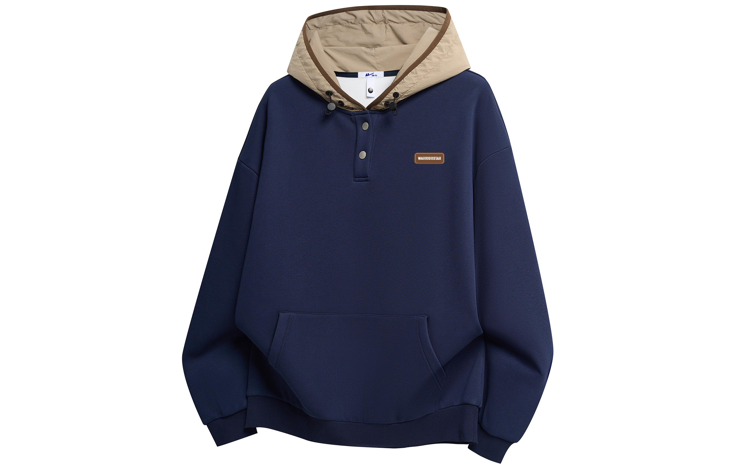 

Толстовка Unisex Hooded Moderate Regular WARRIOR, темно-синий[free diy badge]