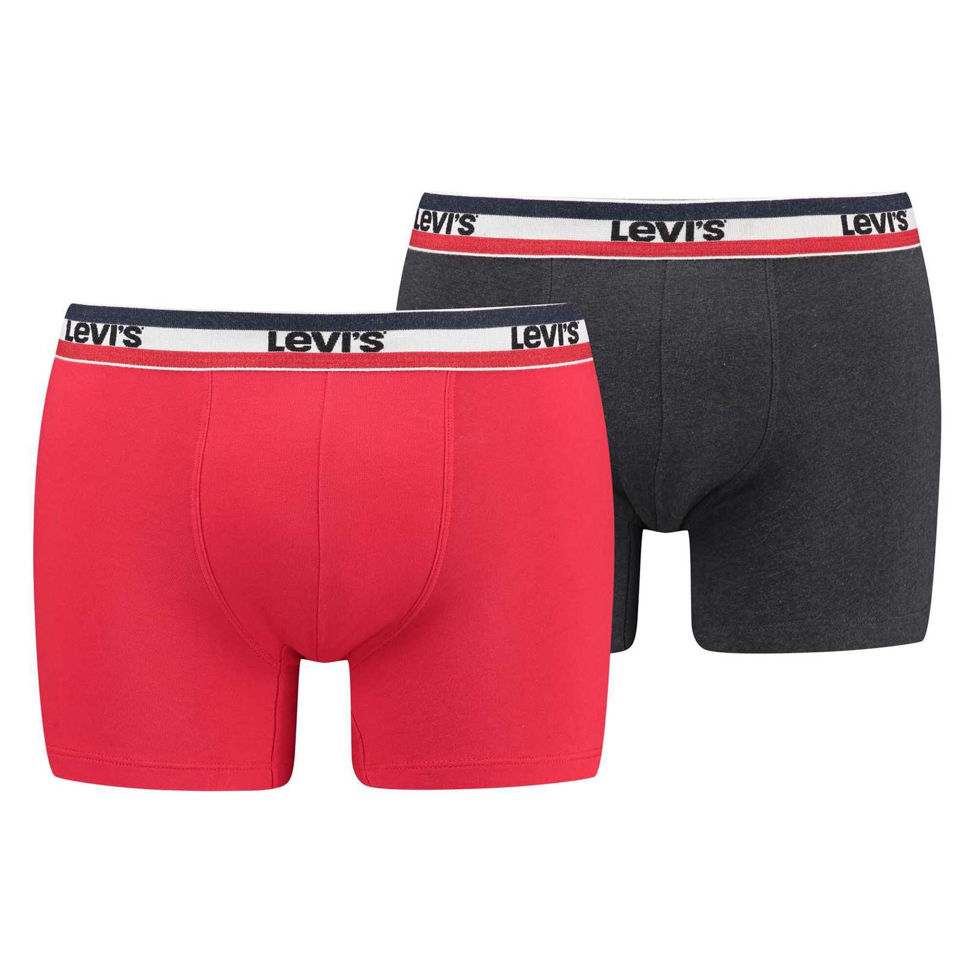 

Боксеры Levi´s Boxershort 2 шт, цвет Rot/Dunkelgrau