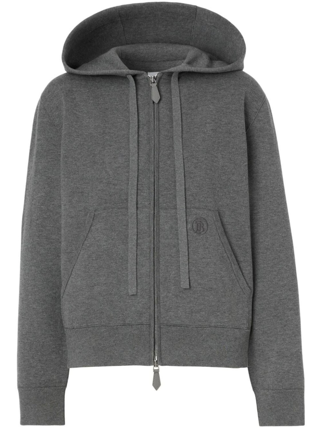 

Худи с вышивкой Burberry, серый