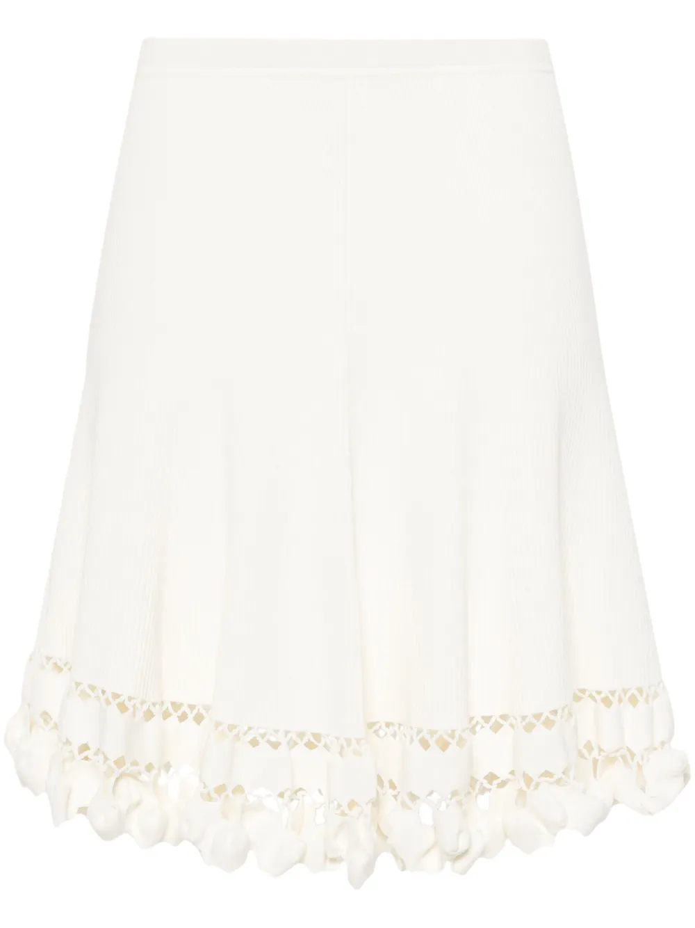 

Короткая юбка Danica в рубчик Ulla Johnson, белый