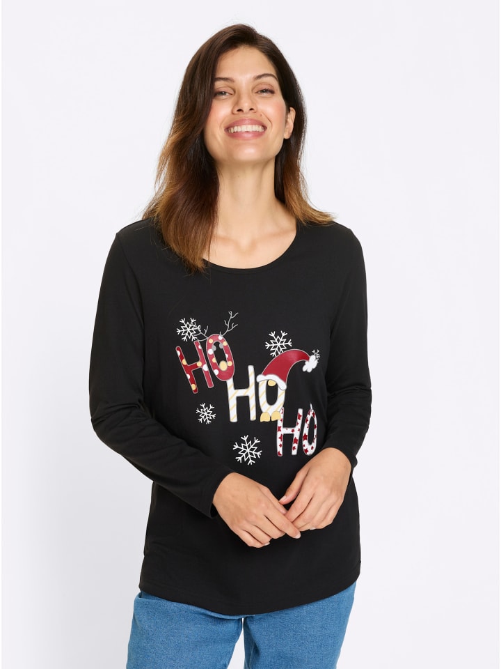 

Sieh an! Футболка с длинными рукавами, черно-белая