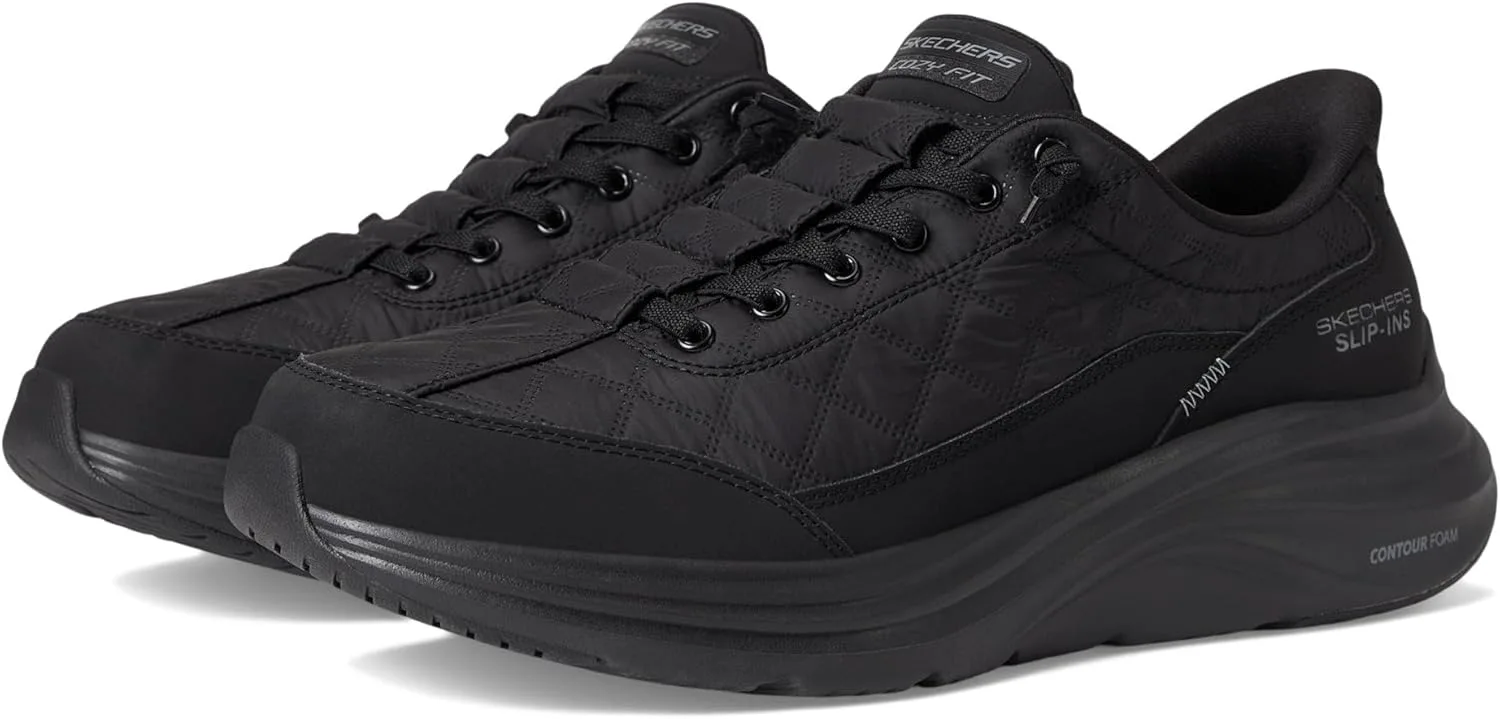 Мужские обувь Skechers Contour Foam с удобной посадкой и легким надеванием, черный — фото 2