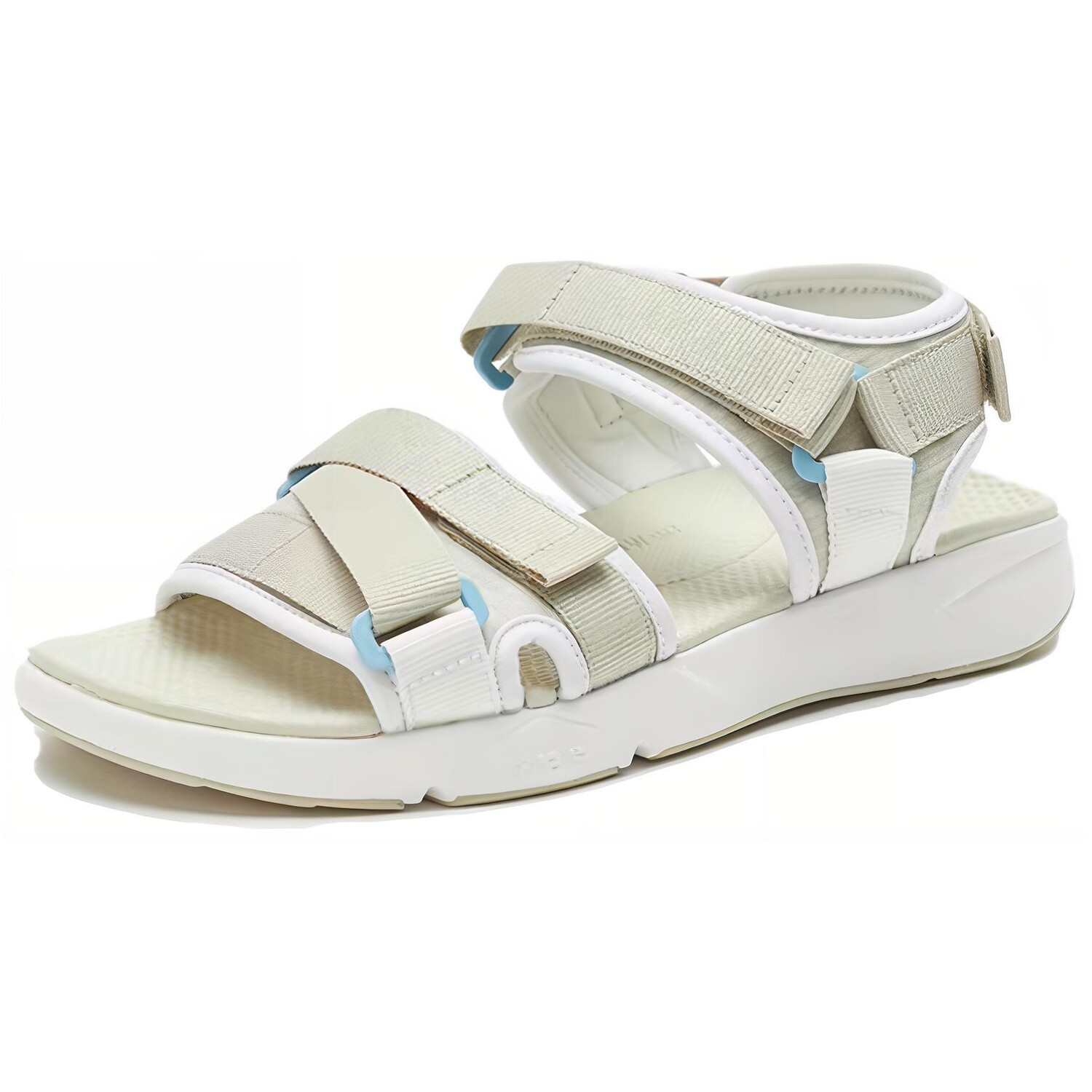 Пляжные сандалии женские телесного бежевого/белого цвета Decathlon