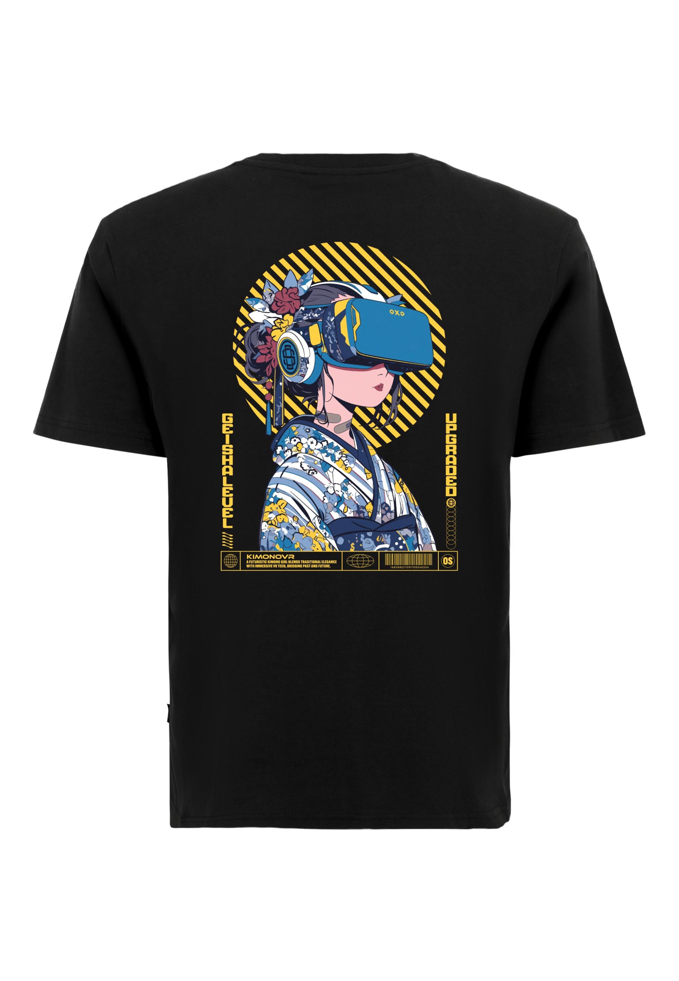 

Oldskull Футболка 'Asian Virtual Geisha Logo' в черном цвете