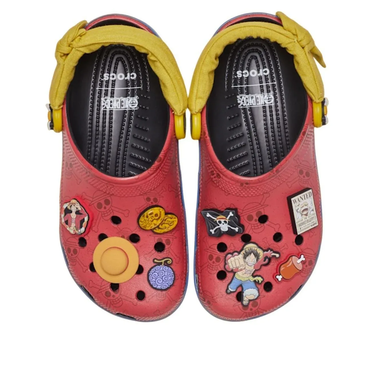 Сабо Crocs x One Piece Classic Clog 'Luffy', красный — фото 3